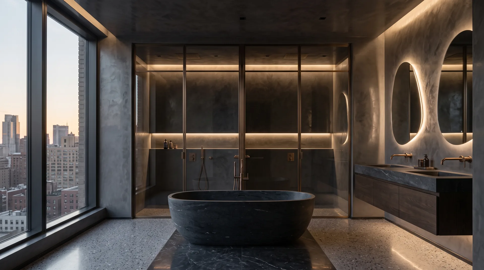 Luxury Master Bedroom - Venetian Plaster Finish